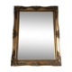 Vintage gold stucco mirror 14x29cm