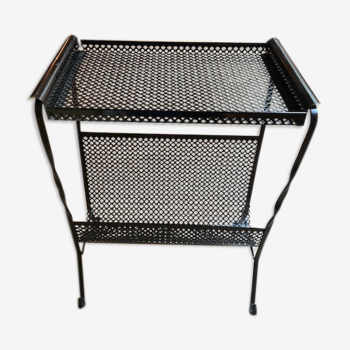 door magazine side metal side table perforated