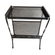 door magazine side metal side table perforated