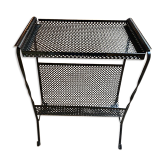 door magazine side metal side table perforated