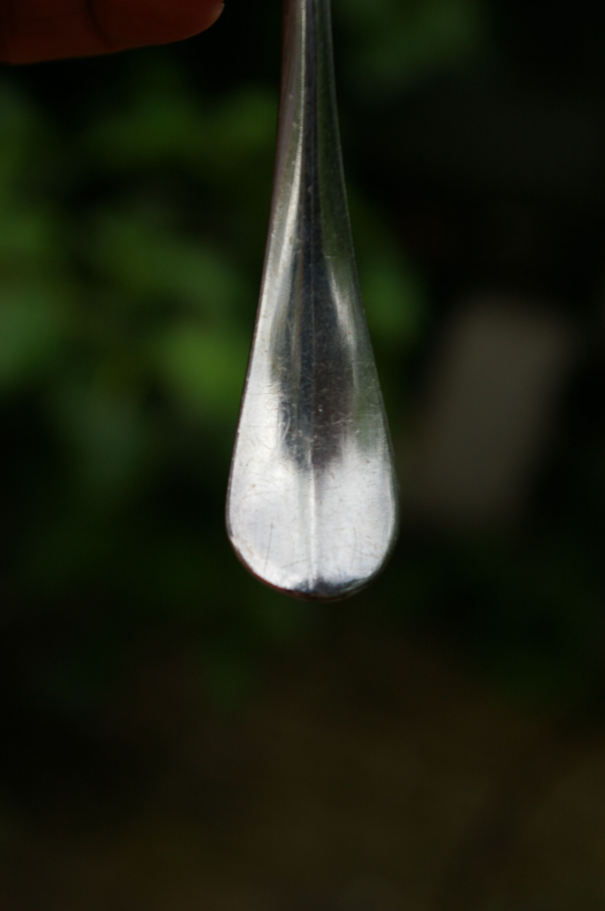 6 small spoons silver metal pink medallion