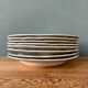 Series of 8 Terre de Fer 1900 soup plates in Onnaing earthenware