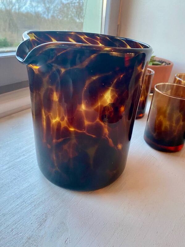 Carafe verre soufflé 60´s