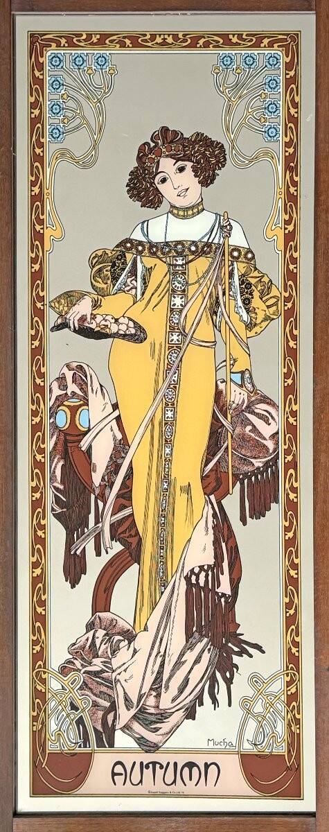 Screen decorated with the four seasons.