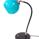 Blue opaline lamp