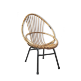 Fauteuil enfant vintage en rotin