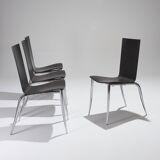Set of 4 olly tango chairs, philippe starck, 1980s