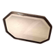 Art Deco Beveled Mirror 58.8 x 41.2 cm