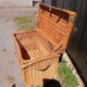 Antique wicker travel trunk