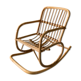 Rocking-chair en rotin enfant