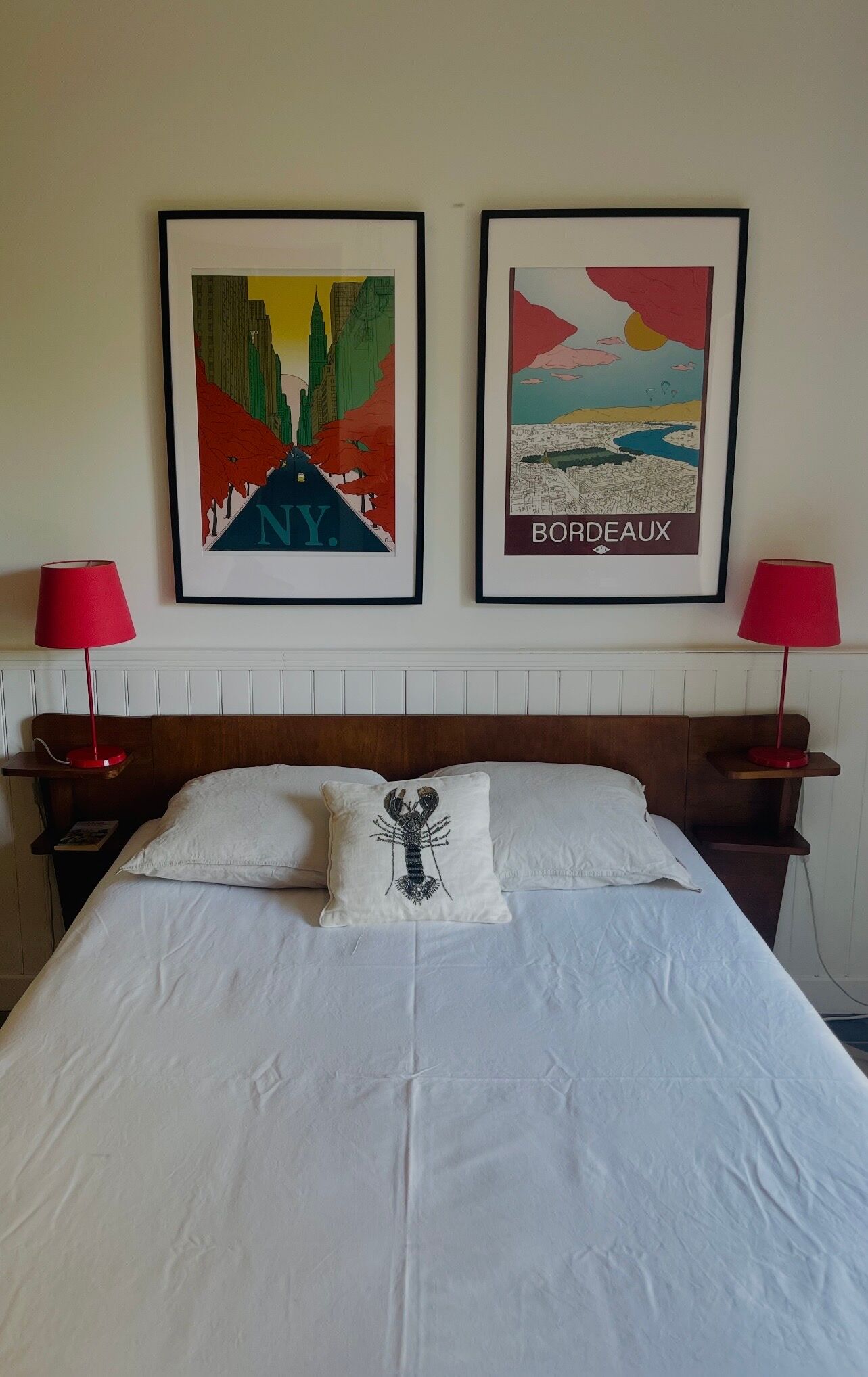 Vintage headboard from the 1960s.
