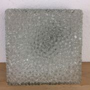 Square Holophane wall light in cut glass, 1960s.