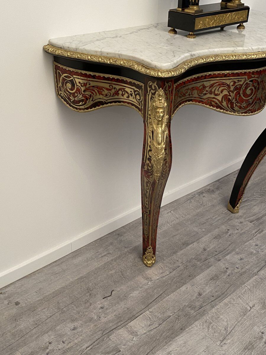 Console en marqueerie Napoleon III