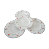 4 flat plates Niderviller