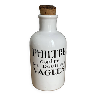 Biot porcelain bottle “philter against vague pain”