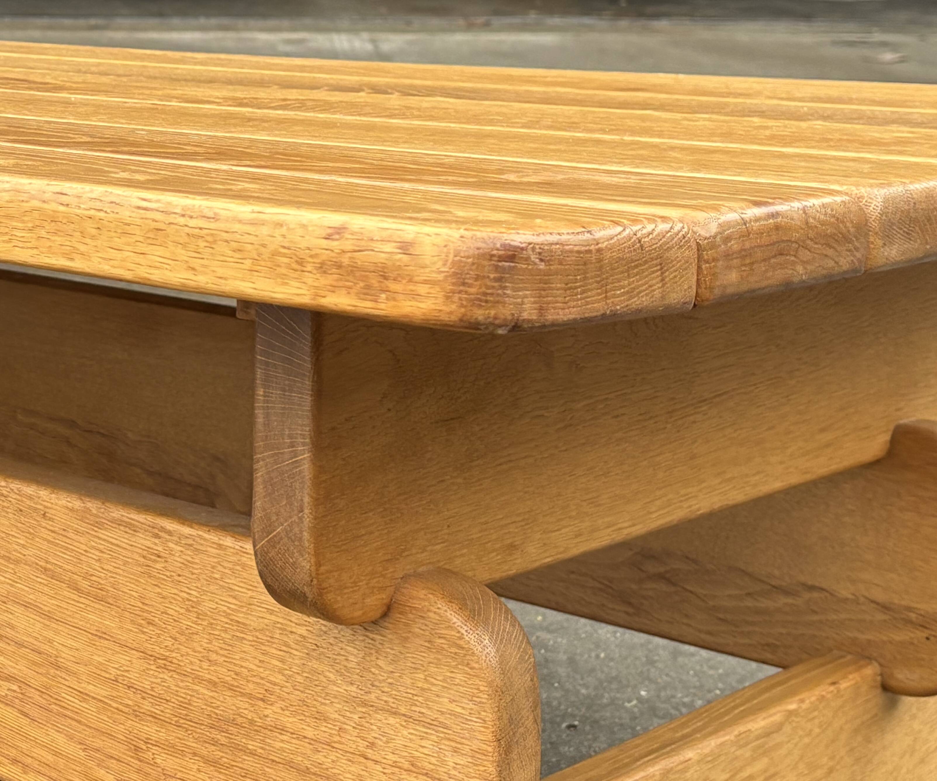 Table basse brutaliste, années 70