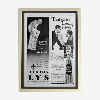 Original advertisement "Lys - Palmolive" 1932
