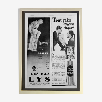 Publicité originale " Lys & Palmolive " 1932