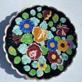 Ceramic dish azure deer Monaco 1960