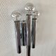 Chrome wall lamps from the 70s