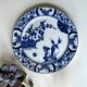 Creil Montereau, small plate decorated in Japanese style, late 19th century.