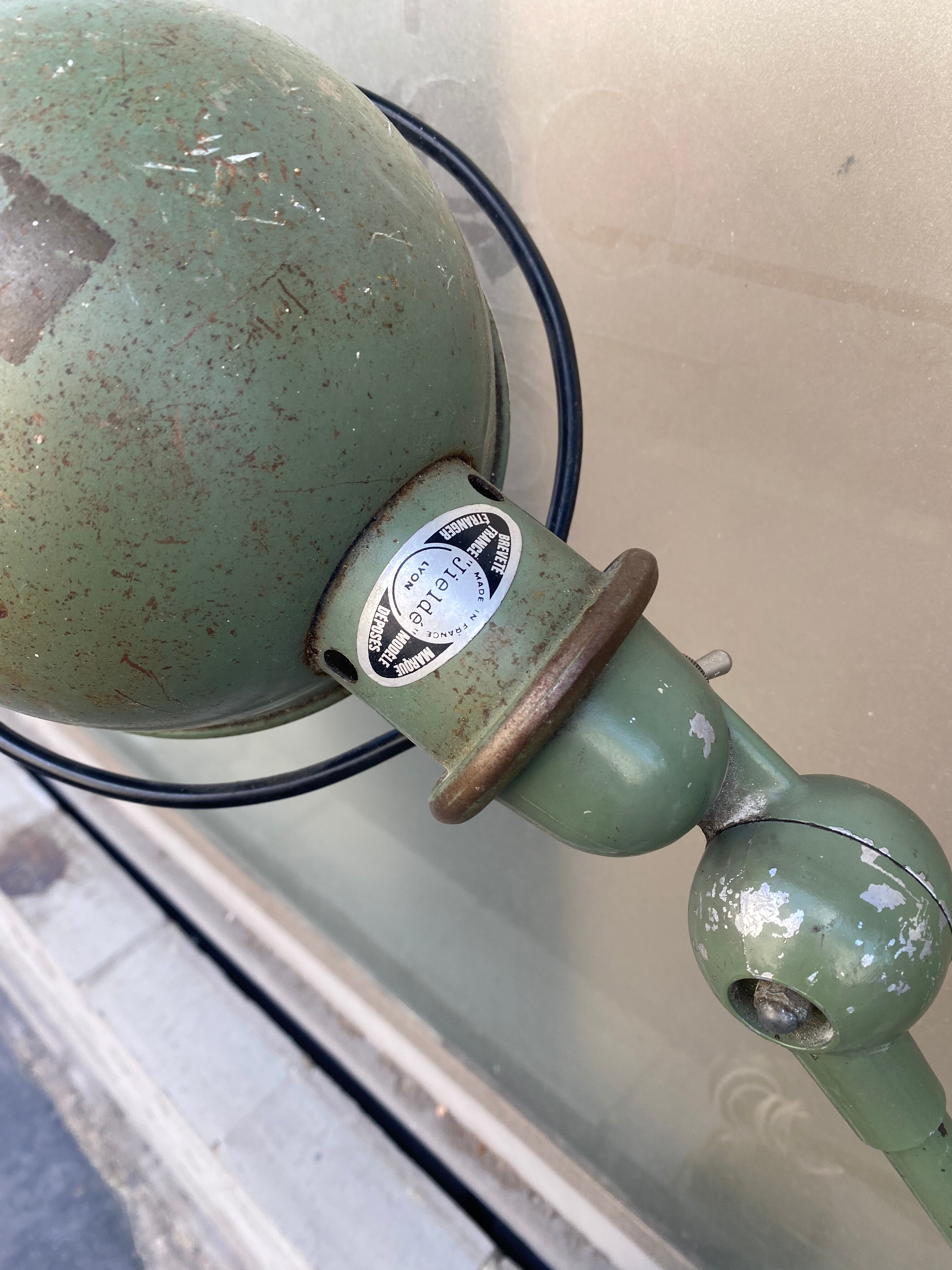 Large old Jielde wall light from the 60s