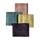 Suite of four tinted antique napkins