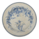 Old flat plate, light blue ironstone, HB Choisy-le-Roi model.