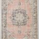 Soft Pink Handmade Vintage Persian Rug, 219x314Cm