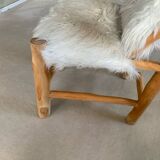 Chaise fausse fourrure