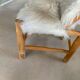 Faux fur chair