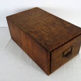 Ancien classeur en bois d'administration début XXème