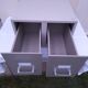 Metal cabinet 2 drawers industrial loft 70s