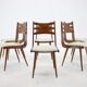 Lot de 6 chaises, Tchécoslovaquie 1960