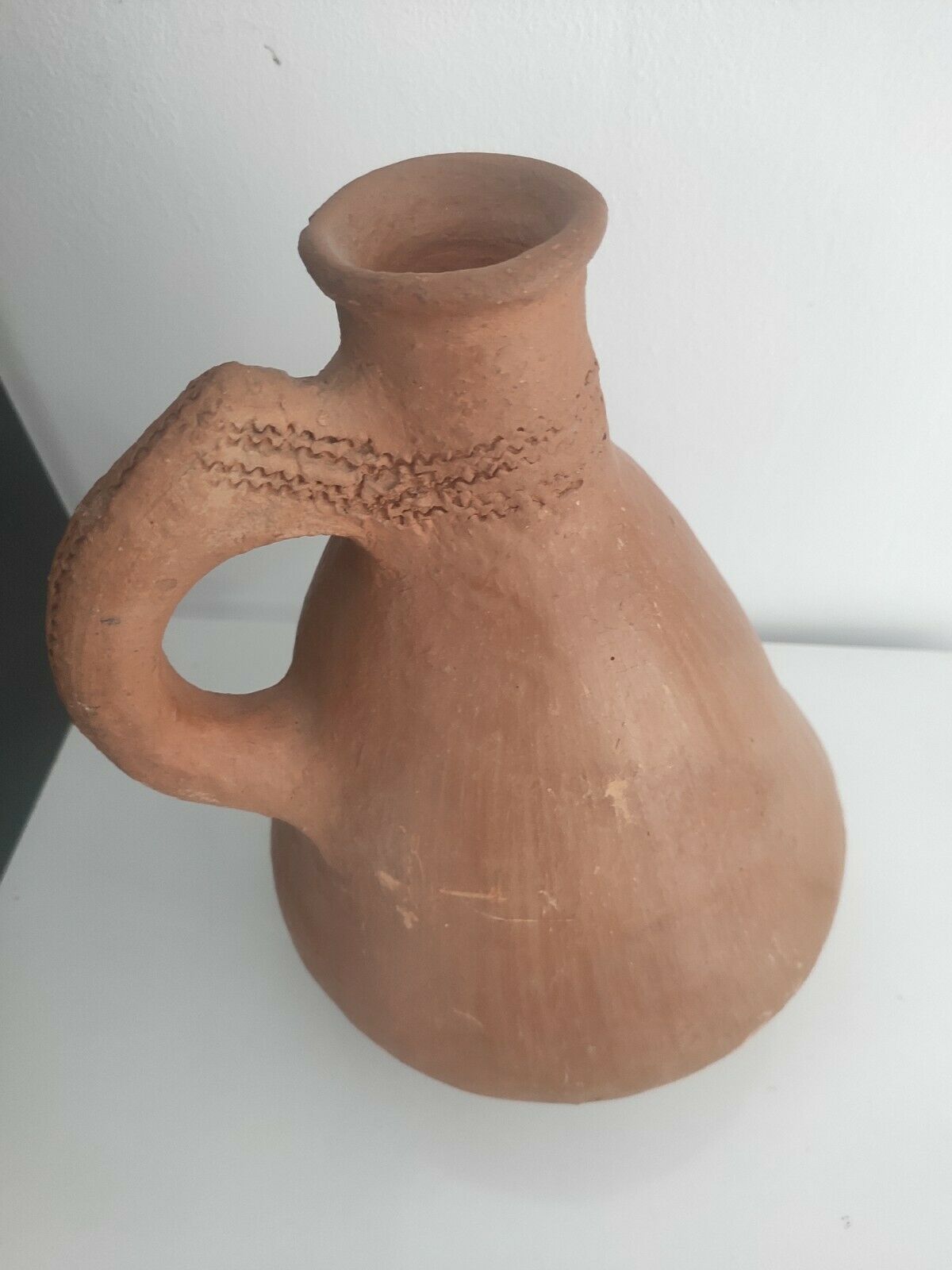 Homemade terracotta vase