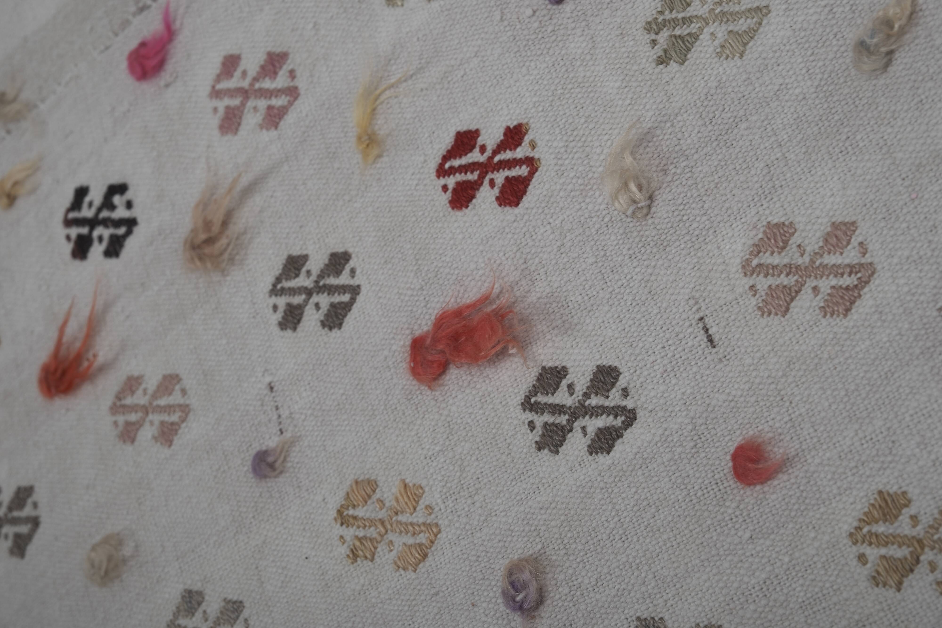 Vintage Turkish Oushak Rug Handwoven 144x260 cm