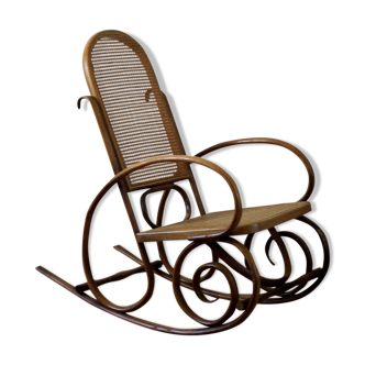 Rocking chair wood and caning