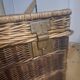 Wicker travel trunk