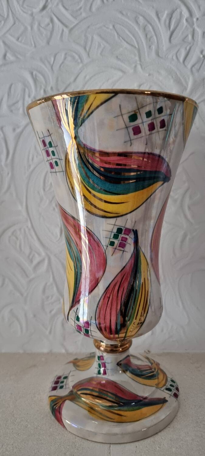 Art deco vase h.bequet quaregnon belgium