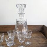 Baccarat crystal liqueur service – refined set - 7 pieces