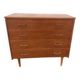 Vintage light oak chest of drawers