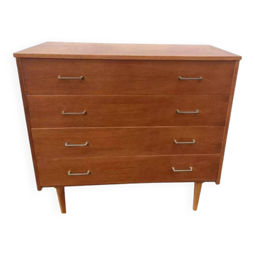 Vintage light oak chest of drawers