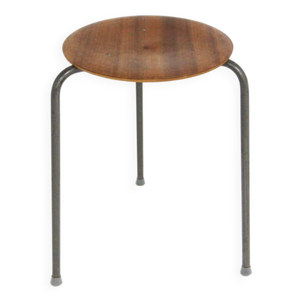 Tabouret scandinave en teck, Suède, 1960