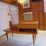 Console dressing table - hall furniture - drawer and mirror - 60s - vintage - modernist