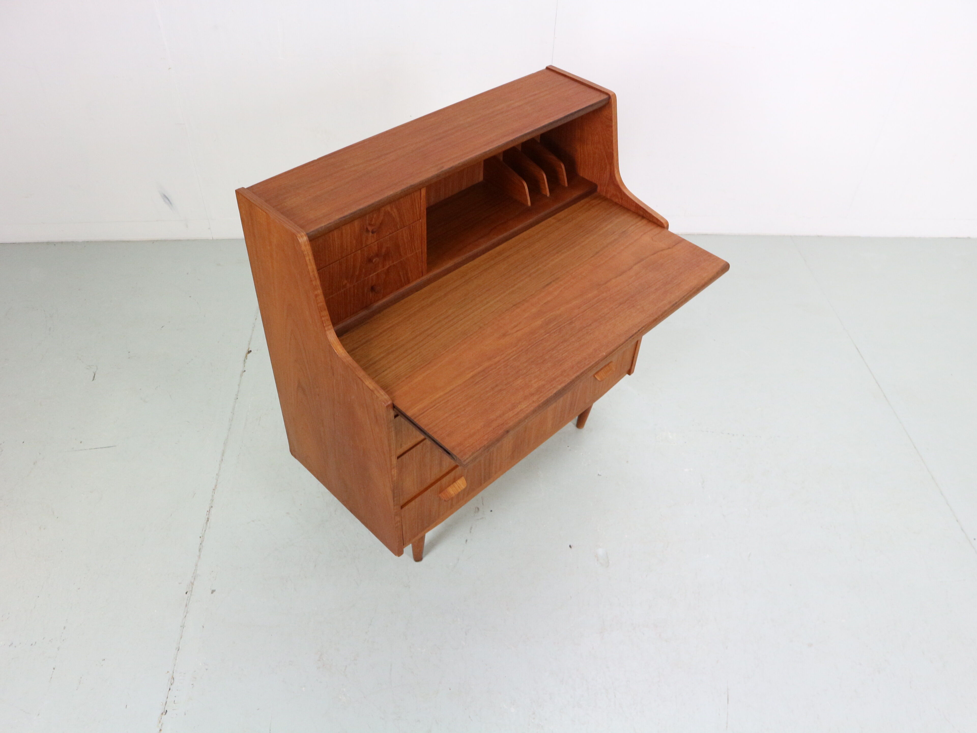 Mid- Century modern teak secretary- cabinet, 1960 Denmark