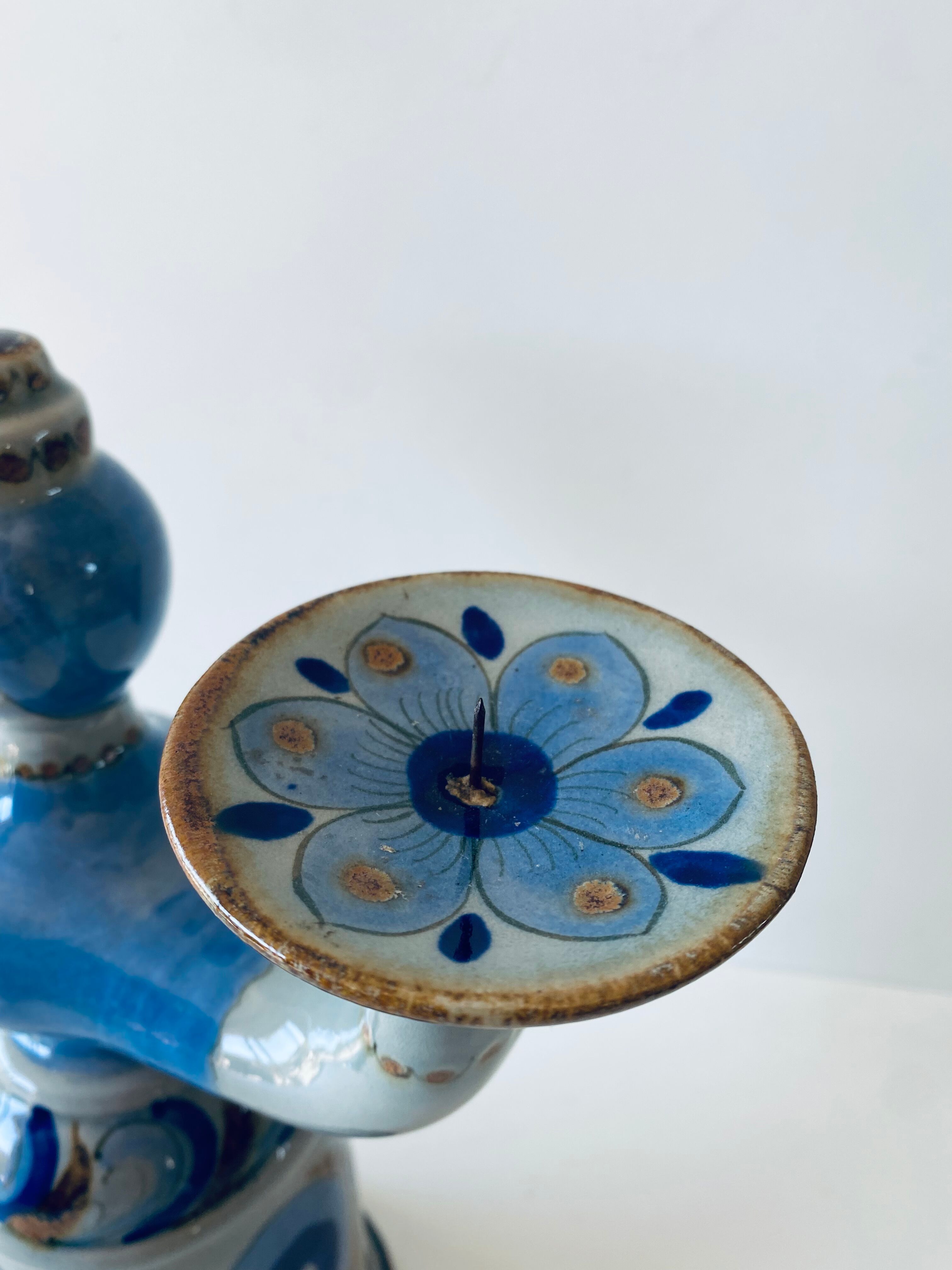 Mexican ceramic candle holder
