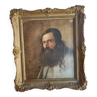 Portrait of an old bearded man - 19th-century school -