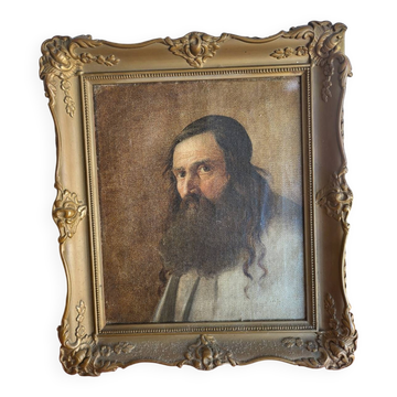 Portrait of an old bearded man - 19th-century school -