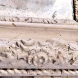 Antique 19th Century Mirror Carved Wood Frame 67x 55 Cm