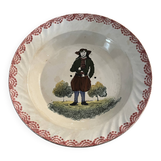 Shallow ceramic dish Badonviller